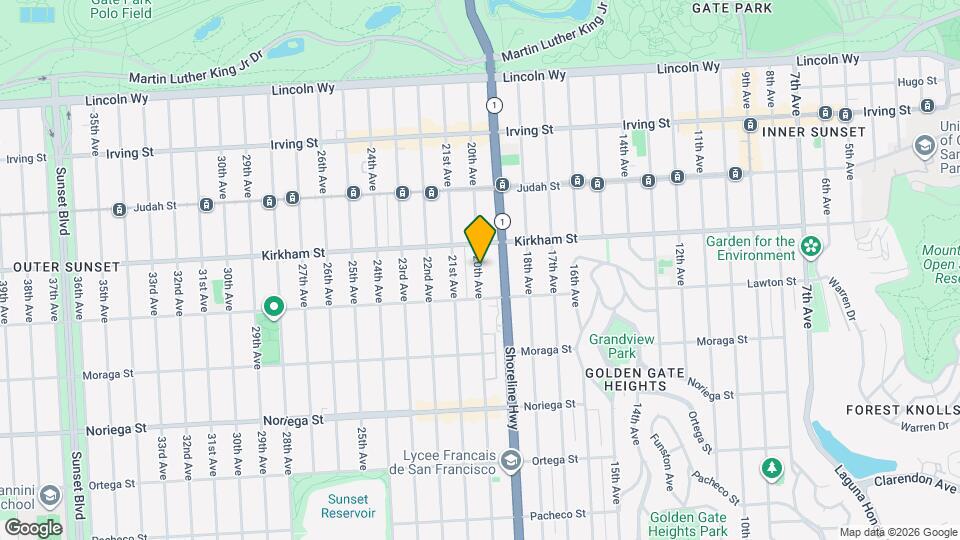 1550 1552 20Th Ave Apartments Map and Location Details