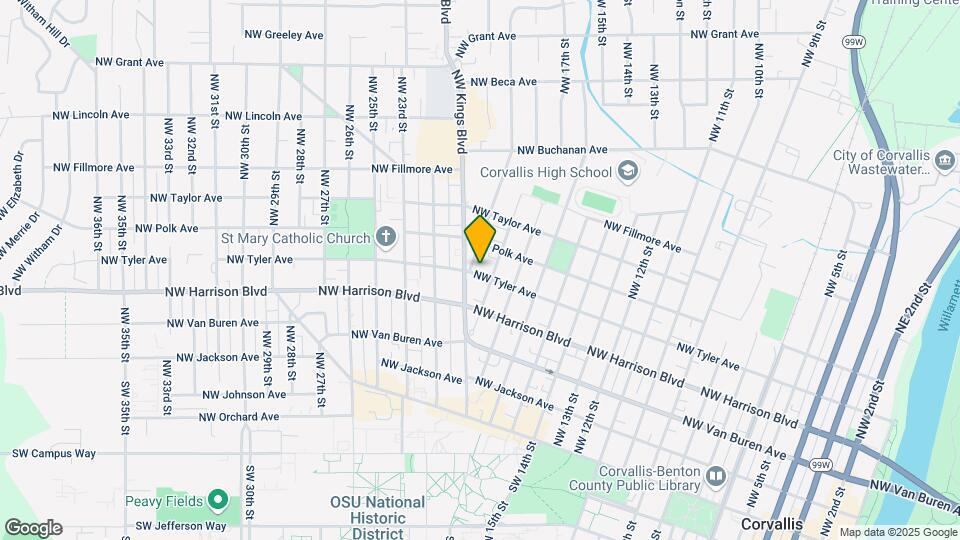 1855 NW Tyler Ave Map and Location Details