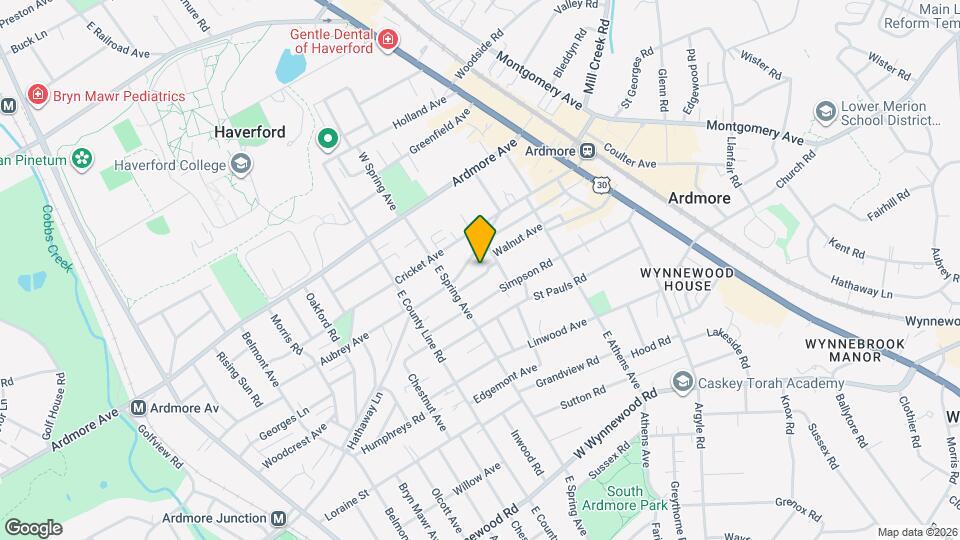 140 Walnut Ave Map and Location Details