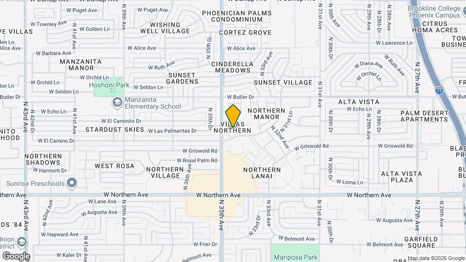 8223 N 34th Dr Map and Location Details