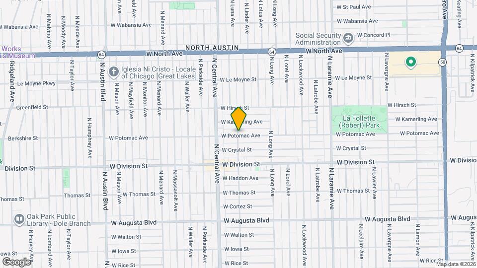 1300 N Pine Ave Map and Location Details