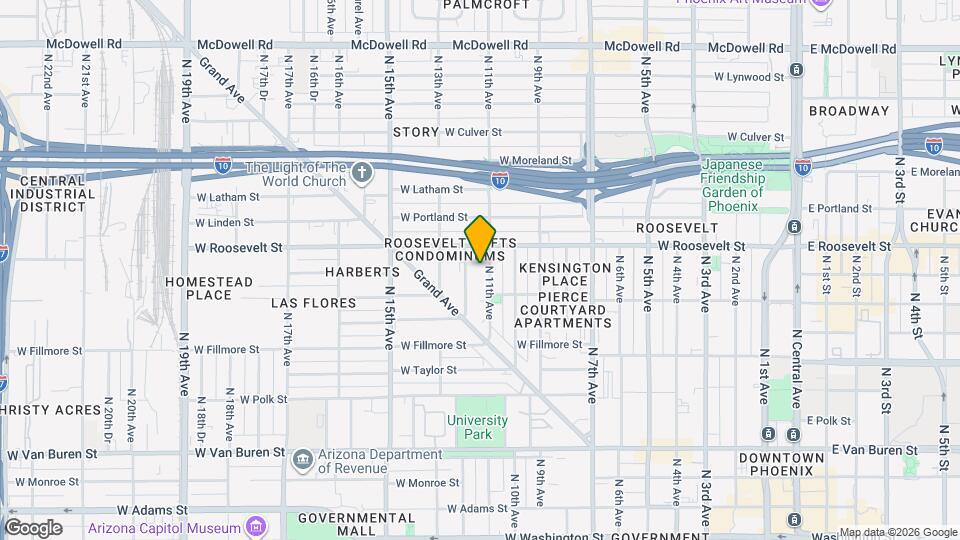 824 N 11th Ave Map and Location Details