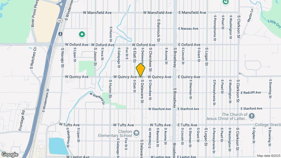 4301-4309 S Delaware St Map and Location Details