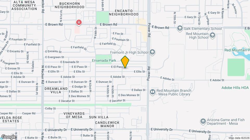 6618 E Ellis St Map and Location Details