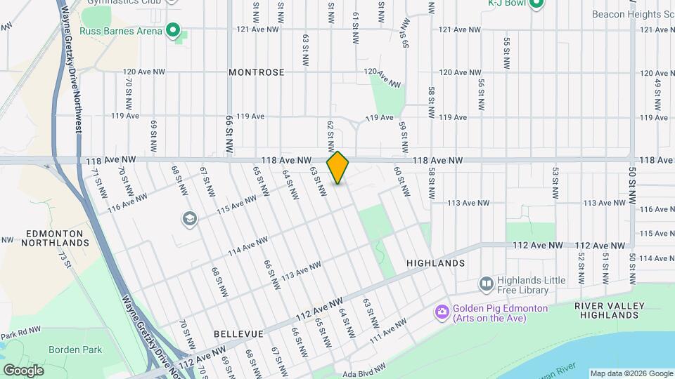 11420-11462 62 St NW Map and Location Details