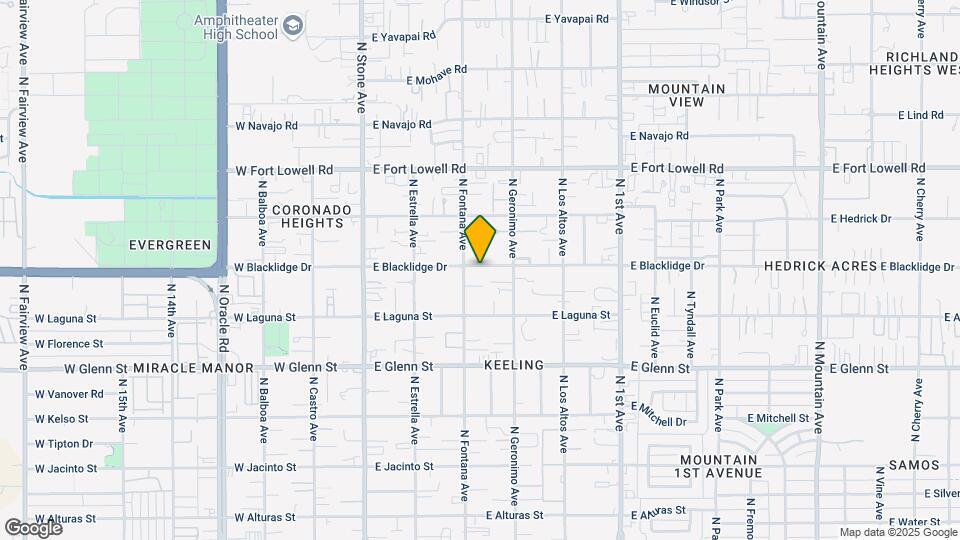 308-320 E Blacklidge Dr Map and Location Details