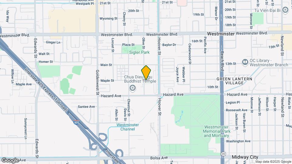 14372 Olive St Mapa y Detalles de la Ubicación