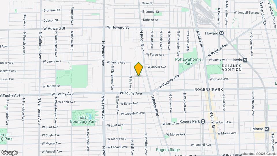 7252 N Hamilton Ave Map and Location Details