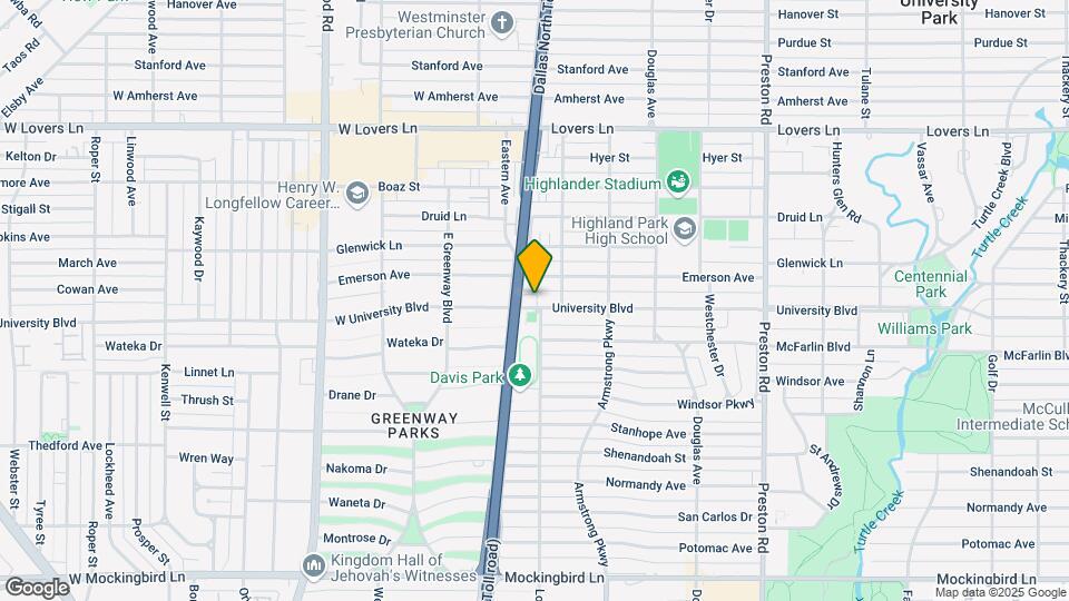 4526 University Blvd, Unit 1 Map and Location Details