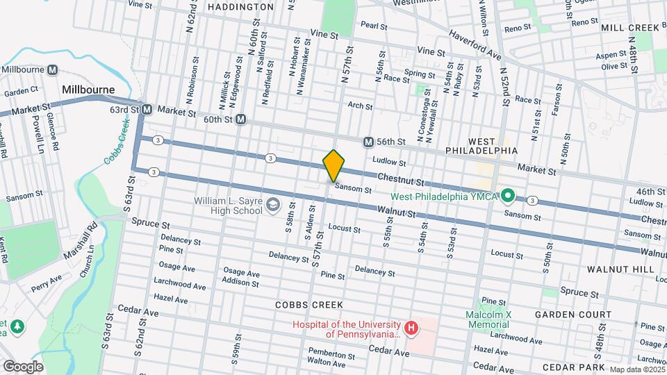 133 S 57th St, Unit 3 Map and Location Details