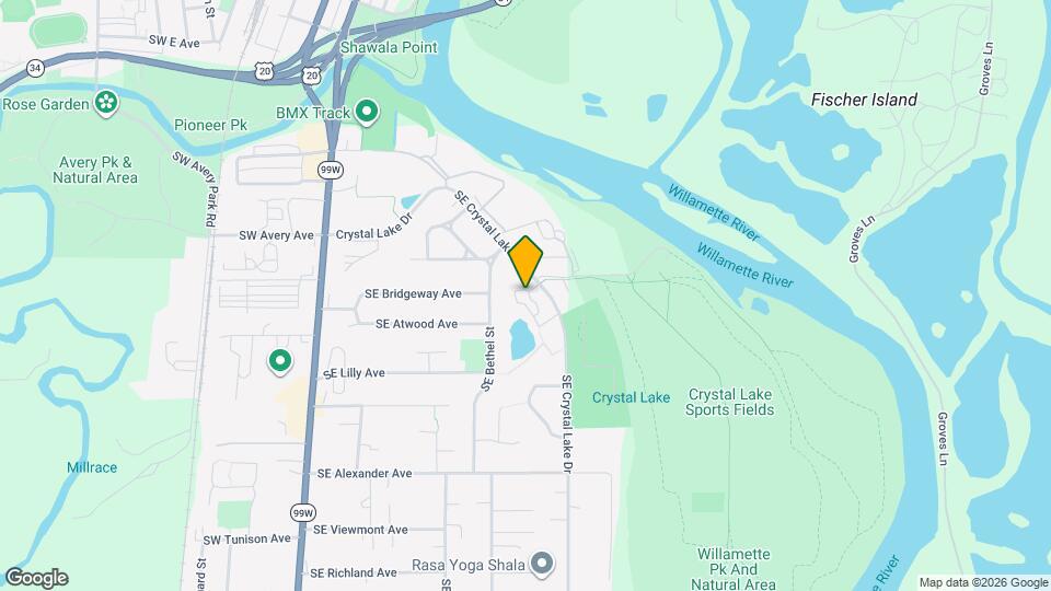 1608 SE Crystal Lake Dr Map and Location Details