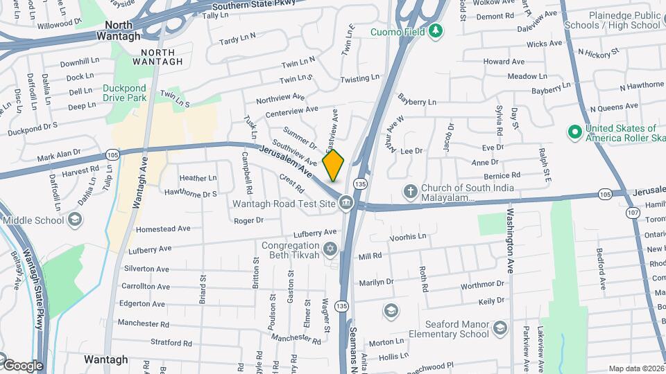 3695 Jerusalem Ave Map and Location Details