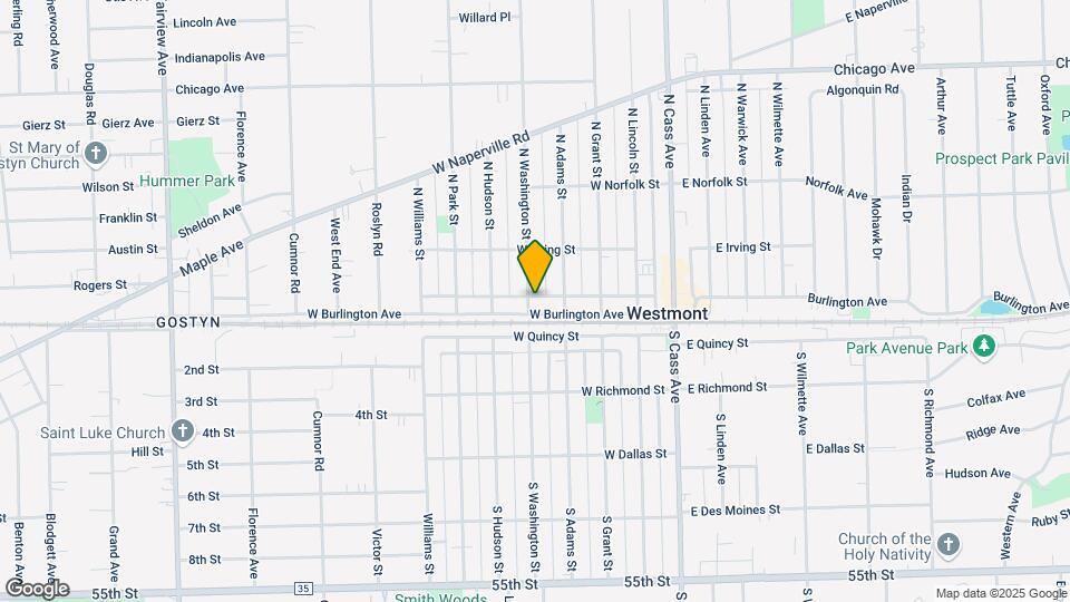 1-5 N Washington St Map and Location Details