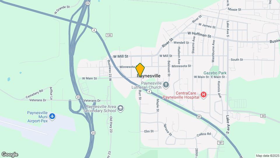Paynesville Apts & Motel Map and Location Details