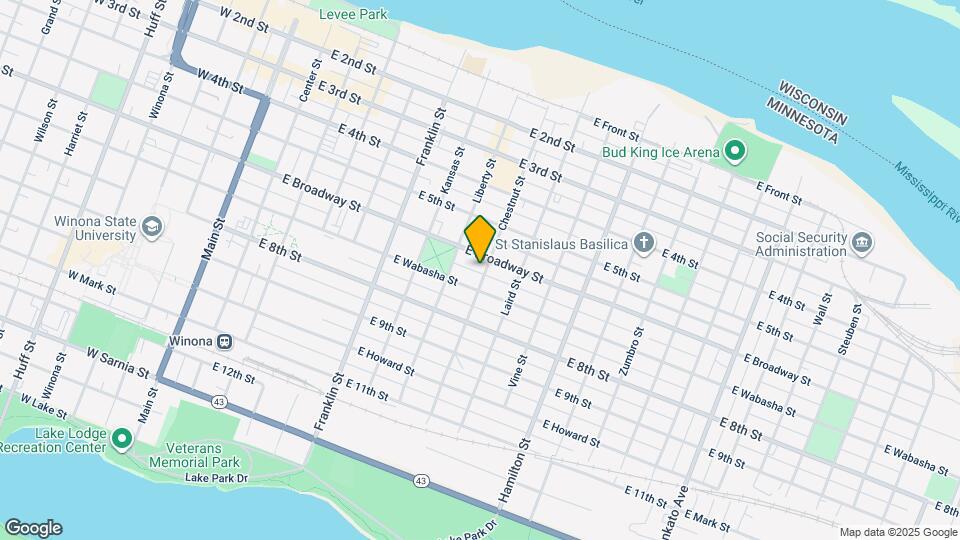 313 Chestnut St Map and Location Details
