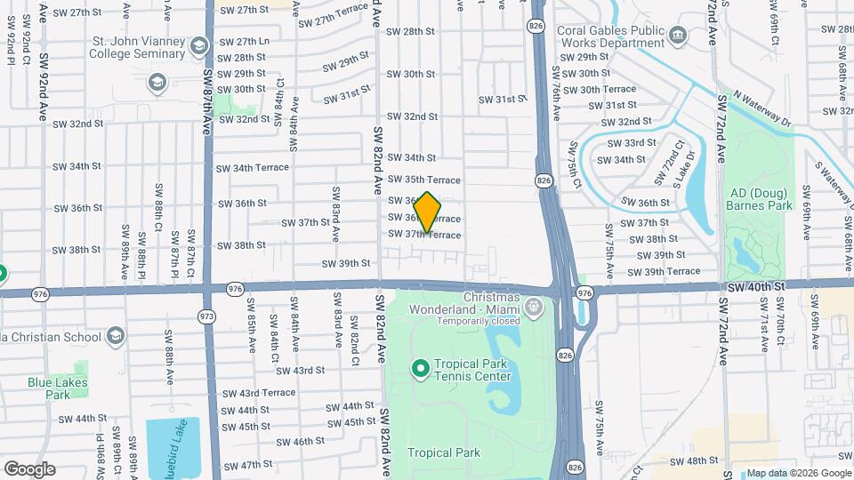 7980 SW 37th Terrace Map and Location Details