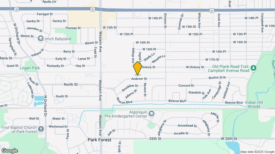 583 Andover St Map and Location Details