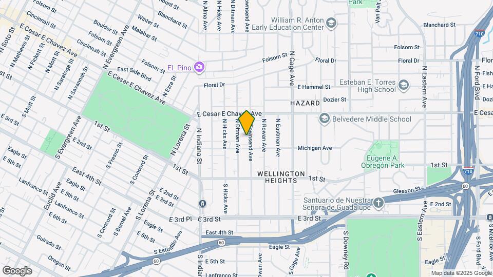 225 1/2 N Townsend Ave, Unit 1 Mapa y Detalles de la Ubicación