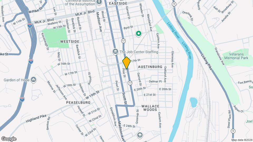 1729 Greenup St Map and Location Details