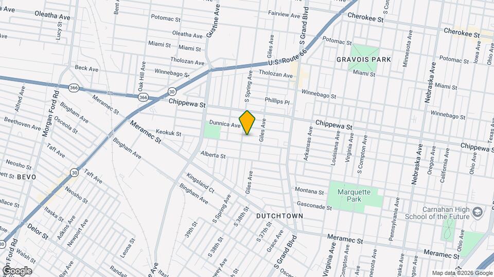 3862 S Spring Ave Map and Location Details