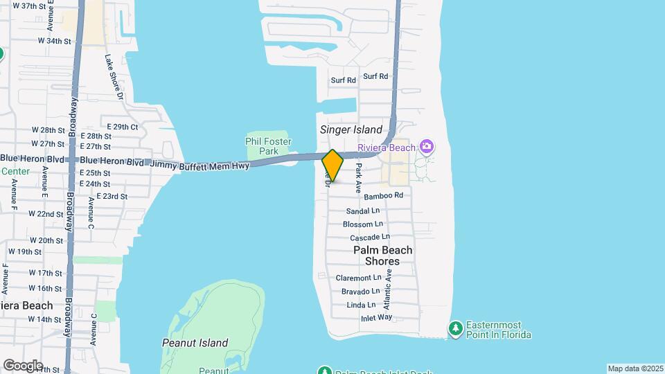 1101 Beach Rd Map and Location Details