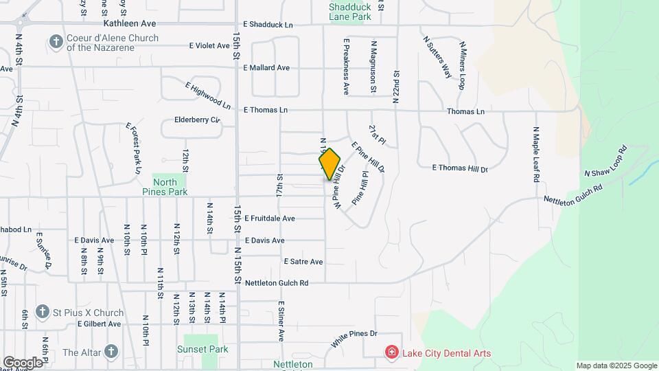 3403 W Pine Hill Dr Map and Location Details