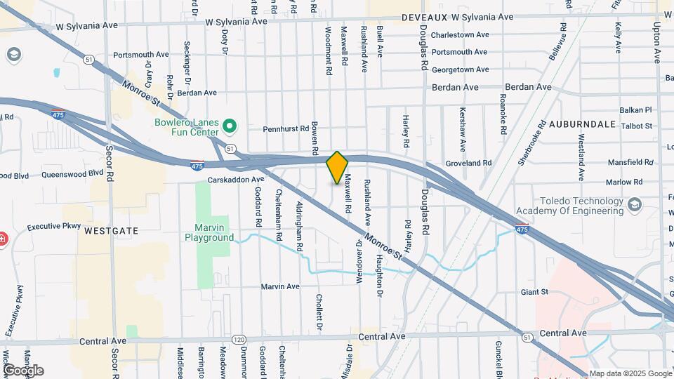 3518 Woodmont Rd-Unit -1 Map and Location Details