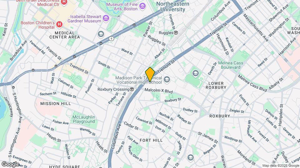 1400 Tremont St, Unit 205 Map and Location Details