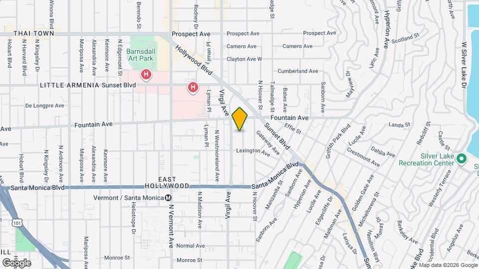 1239 N Commonwealth Ave Mapa y Detalles de la Ubicación