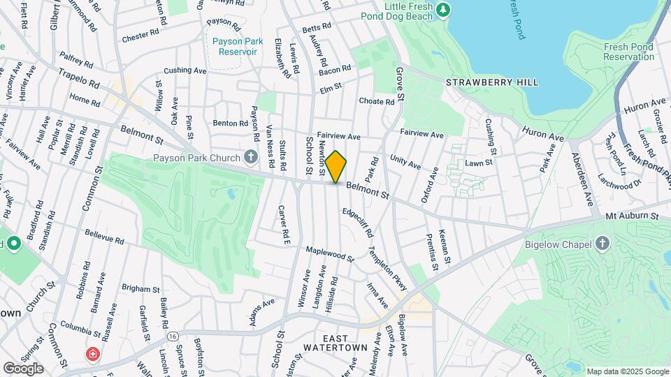 258 Belmont St, Unit 3 Map and Location Details