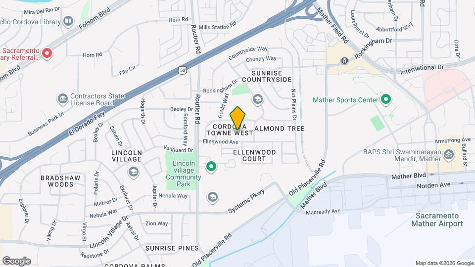 10158 De Soto Way Map and Location Details