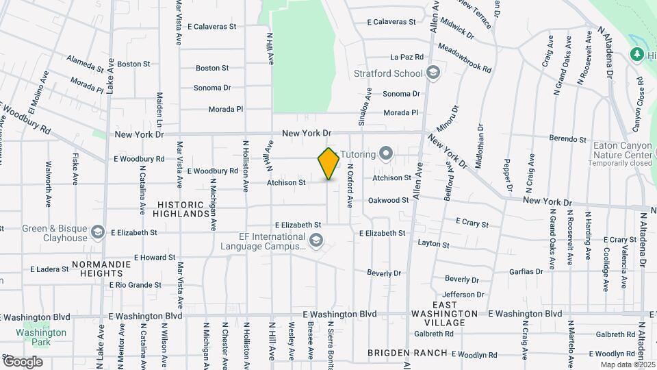 1724 N Sierra Bonita Ave Mapa y Detalles de la Ubicación