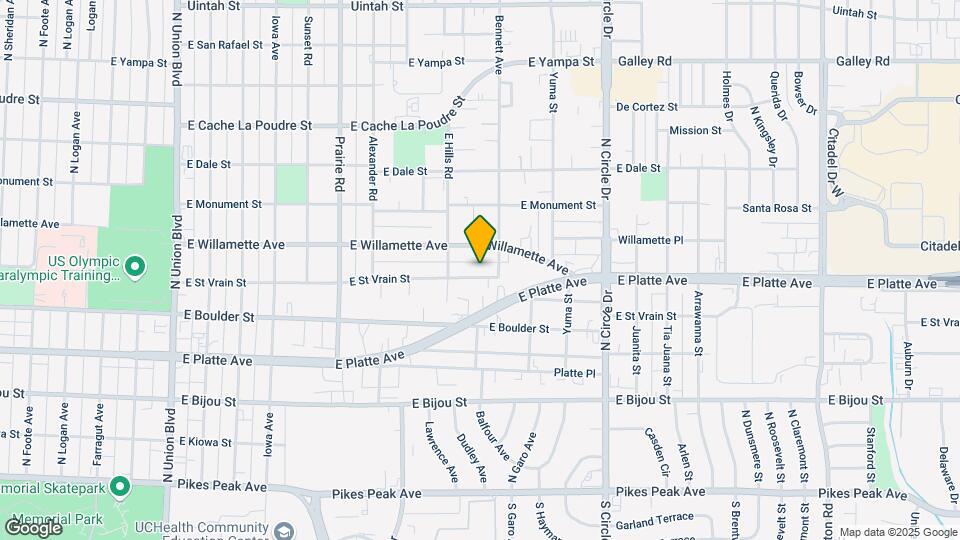 2528 E Saint Vrain St Map and Location Details