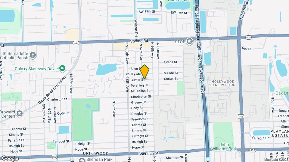 6660 Custer St Map and Location Details