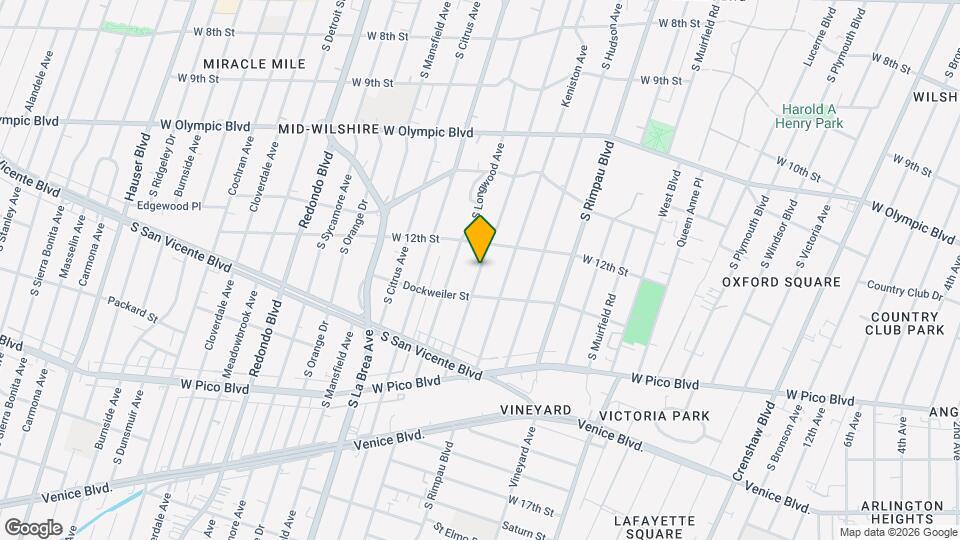 1247 S Tremaine Ave Mapa y Detalles de la Ubicación