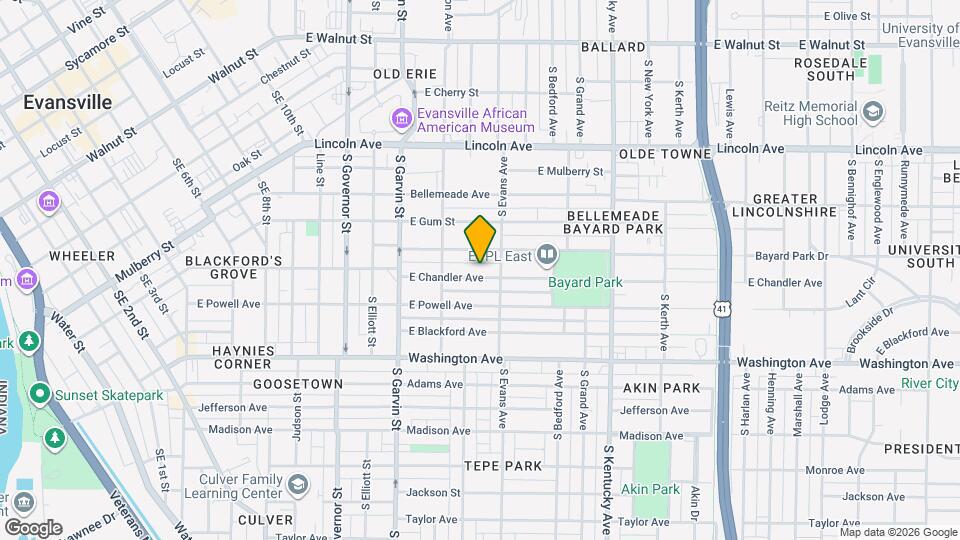 742 E Chandler Ave Map and Location Details
