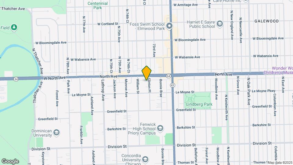 1530 Clinton Pl Map and Location Details