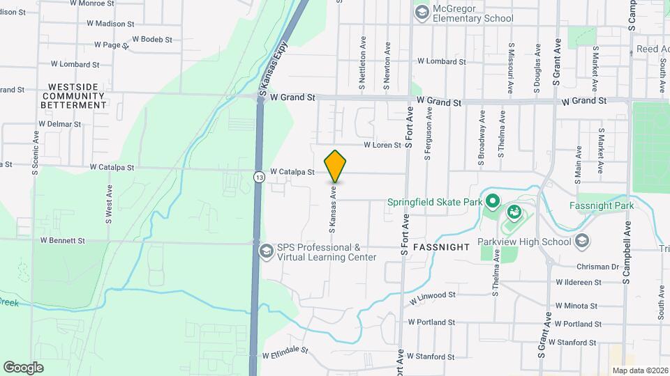 1222 S Kansas Ave Map and Location Details