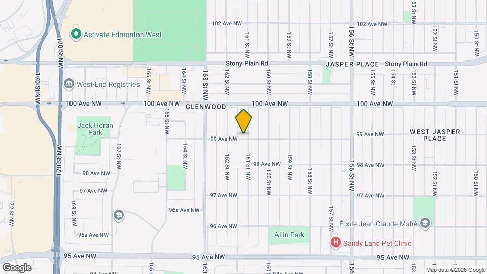 16112 99 Av NW Map and Location Details