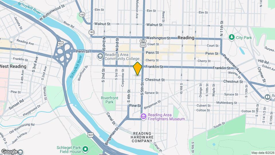 429 Chestnut St Mapa y Detalles de la Ubicación