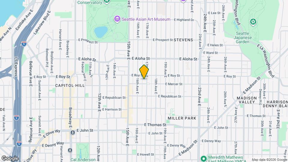 1618 E Mercer St Map and Location Details