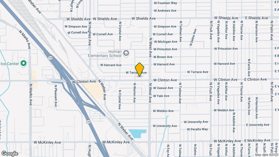 1414 W Clinton Ave Mapa y Detalles de la Ubicación
