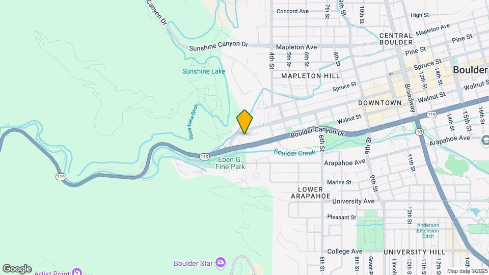 208 Canyon Blvd Map and Location Details