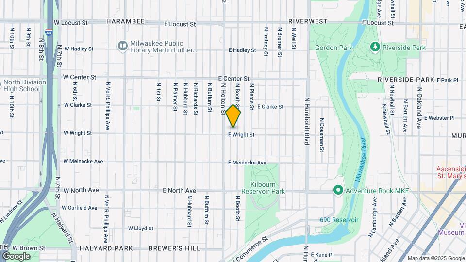 524 E Wright St Mapa y Detalles de la Ubicación