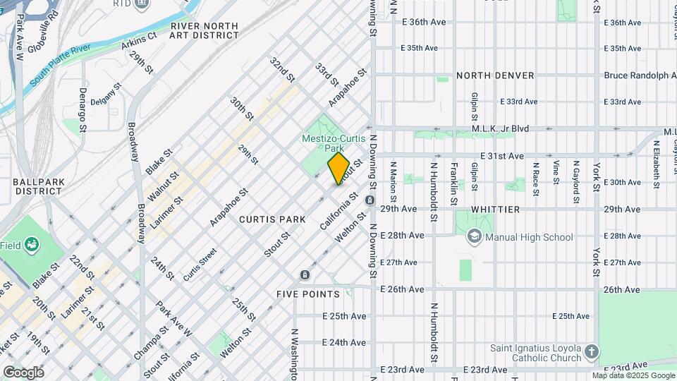 3016 Stout St Map and Location Details