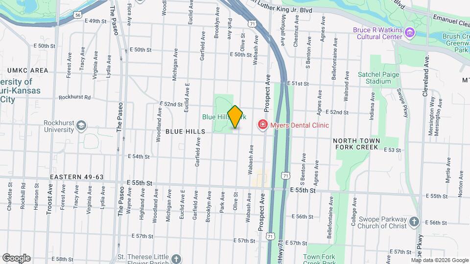 5248 Olive St Map and Location Details