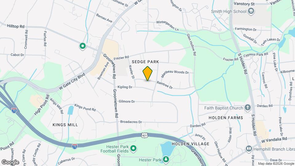 3907 Raintree Dr Map and Location Details