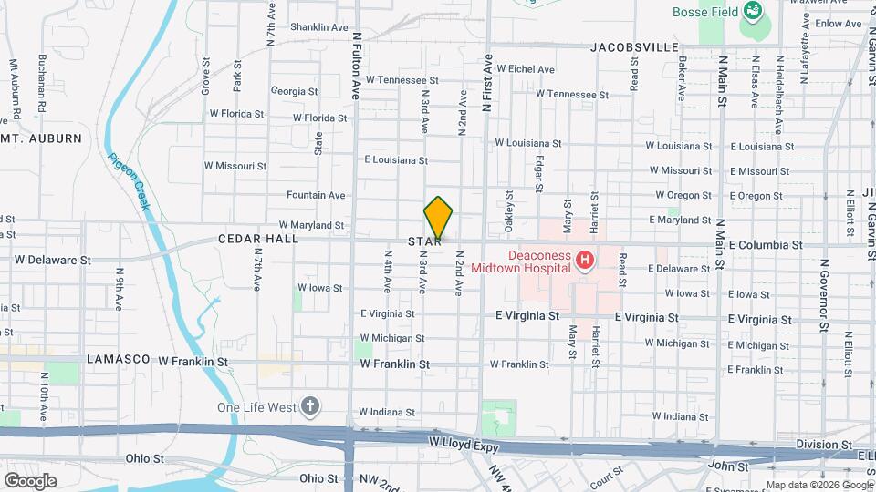 920 W Columbia St Map and Location Details