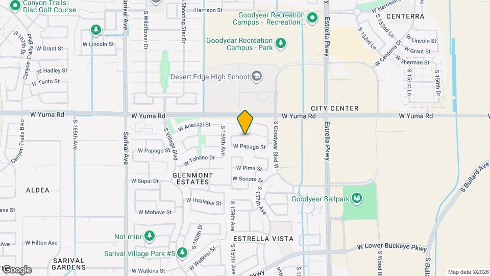 15827 W Yavapai St Mapa y Detalles de la Ubicación