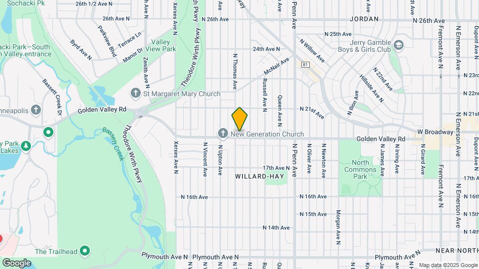 1900 Thomas Ave Mapa y Detalles de la Ubicación